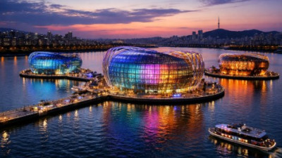 한강 위에 떠 있는 문화의 섬, 세빛섬