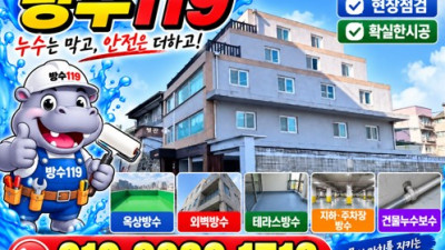 남양주시방수업체 옥상 우레탄방수·외벽방수·창틀 실리콘작업 전문 방수119